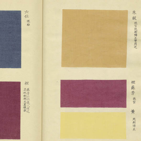 装束織文圖會 / [松岡辰方識 ; 本間與一源百里増補]. (Shōzoku shokumon zue)