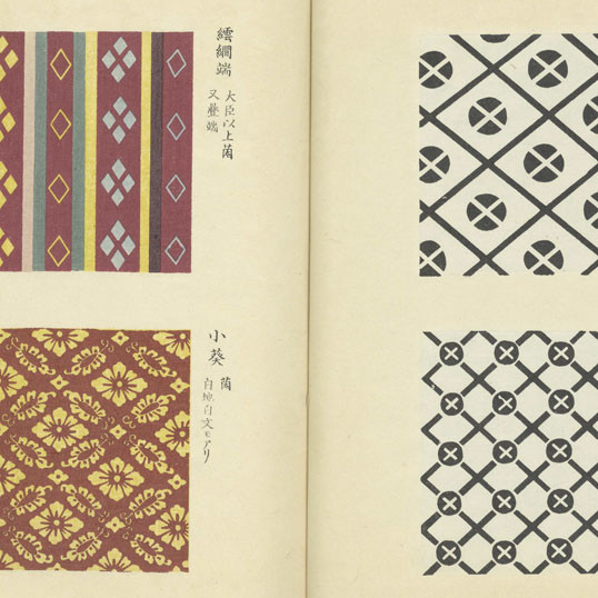 織文圖會 / [松岡辰方 ; 本間百里補 ; 校正者小杉榅邨 ; 編輯者今泉定介] (Shokumon zue) vol. 4