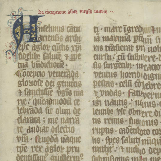 De conceptione gloriose virginis marie