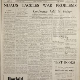 Honi Soit 1943 Issue 01