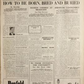 Honi Soit 1943 Issue 10