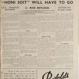Honi Soit 1943 Issue 15