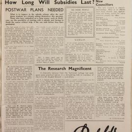 Honi Soit 1943 Issue 30