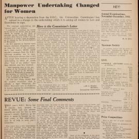Honi Soit 1944 Issue 21