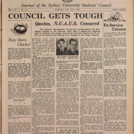 Honi Soit 1947 Issue 16