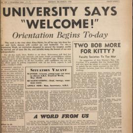 Honi Soit 1948 Issue 01