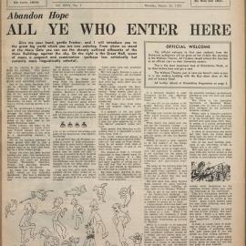 Honi Soit 1952 Issue 01