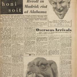 Honi Soit 1956 Issue 01