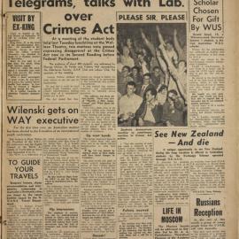 Honi Soit 1960 Issue 21