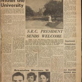 Honi Soit 1961 Issue 01