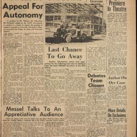 Honi Soit 1961 Issue 17A
