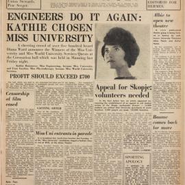 Honi Soit 1963 Issue 22