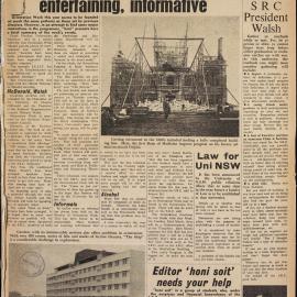 Honi Soit 1966 Issue 01