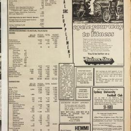 Honi Soit 1972 Issue 28 Special SRC Supplement