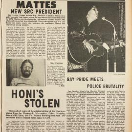 Honi Soit 1973 Issue 20 Reissue