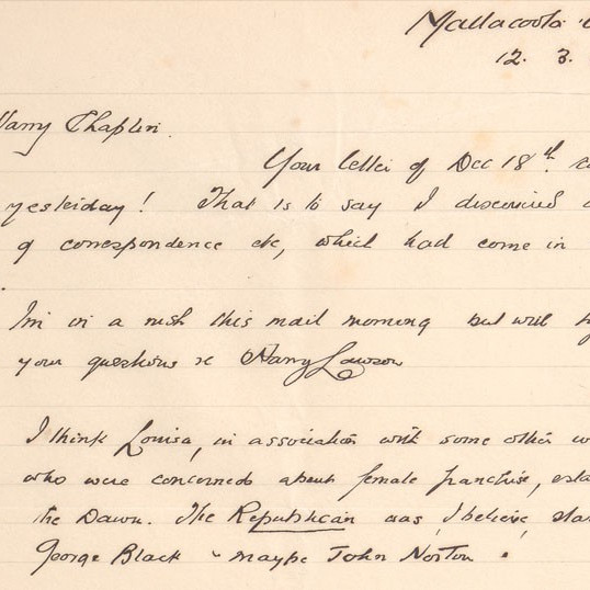 Essays on Henry Lawson, Louisa Lawson and Rod Quinn written by E.J. Brady