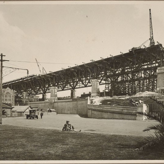 Sydney Harbour Bridge construction