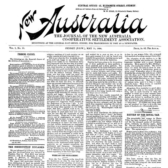 New Australia. Number 18, May 15, 1894