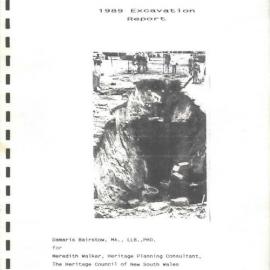 Newcastle Lumber Yard 1989 Excavation Report