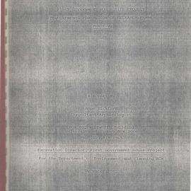 Draft. First Government House Site Project Requirements for Design of Research Phase. Phase V.