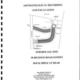 Archaeological Recording and Excavation. Former AGL Site 38 Hickson Road Sydney, Rock Shelf at Rear.