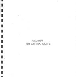 Final Report Fort Scratchley, Newcastle.