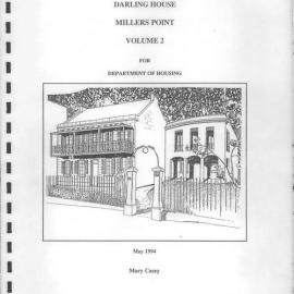 Excavation Report Darling House, Millers Point, Volume 2.