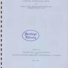 Historical Archaeological Survey of Finch's Line, The Old Great North Road, Wiseman's Ferry, NSW.