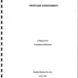 Chullora Railway Workshops. Heritage Assessment.