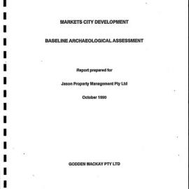 Market City Development. Baseline Archaeological Assessment.