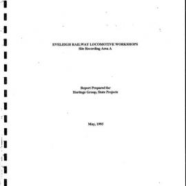 Eveleigh Railway Locomotive Workshops. Site Recording Area A.