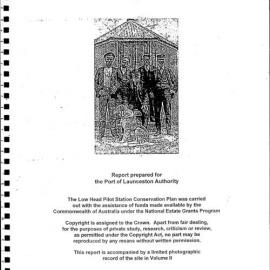 Low Head Pilot Station. Conservation Plan. Part 1. [Tasmania]