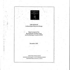 The Domain. Archaeological Research Design.