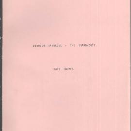 Windsor Barracks The Guardhouse.
