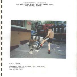 Archaeological Monitoring The Australian Hotel and Adjoining Shops, The Rocks, Sydney