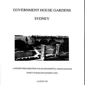 Archaeological Investigation: Government House Gardens, Sydney.