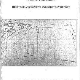 City West Development Project. Master Plan Area. Pyrmont Fish Market. Heritage Assessment and Strategy Report.