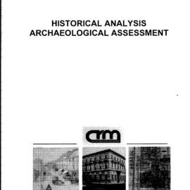 ES and A Bank. 365 George St, Sydney. Historical Analysis and Archaeological Assessment.