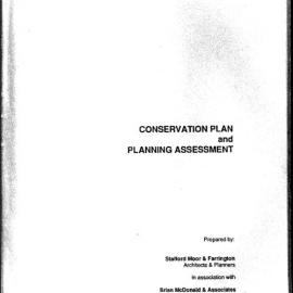 Hawkesbury Hospital, Windsor. Conservation Plan and Planning Assessment.